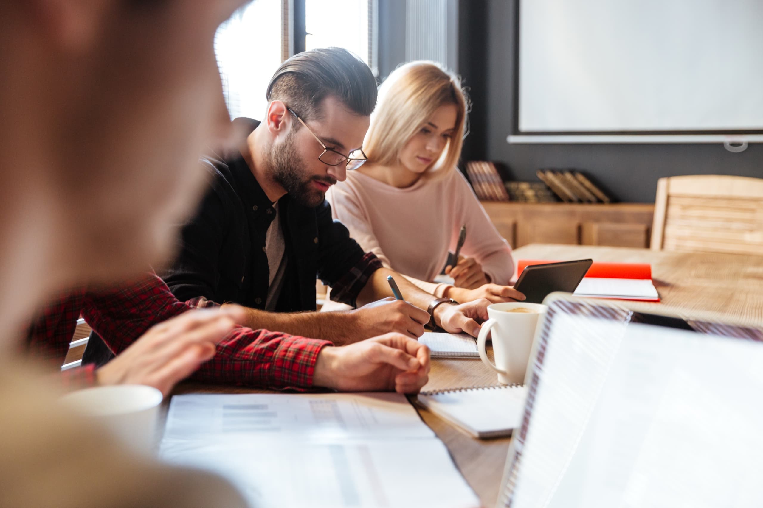 Équipe Unlock au travail
